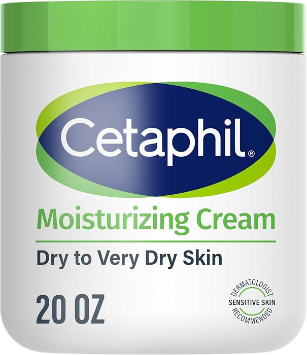 Cetaphil Moisturizing Cream, Face & Body Lotion Dry Sensitive Skin, 20oz | Amazon (US)