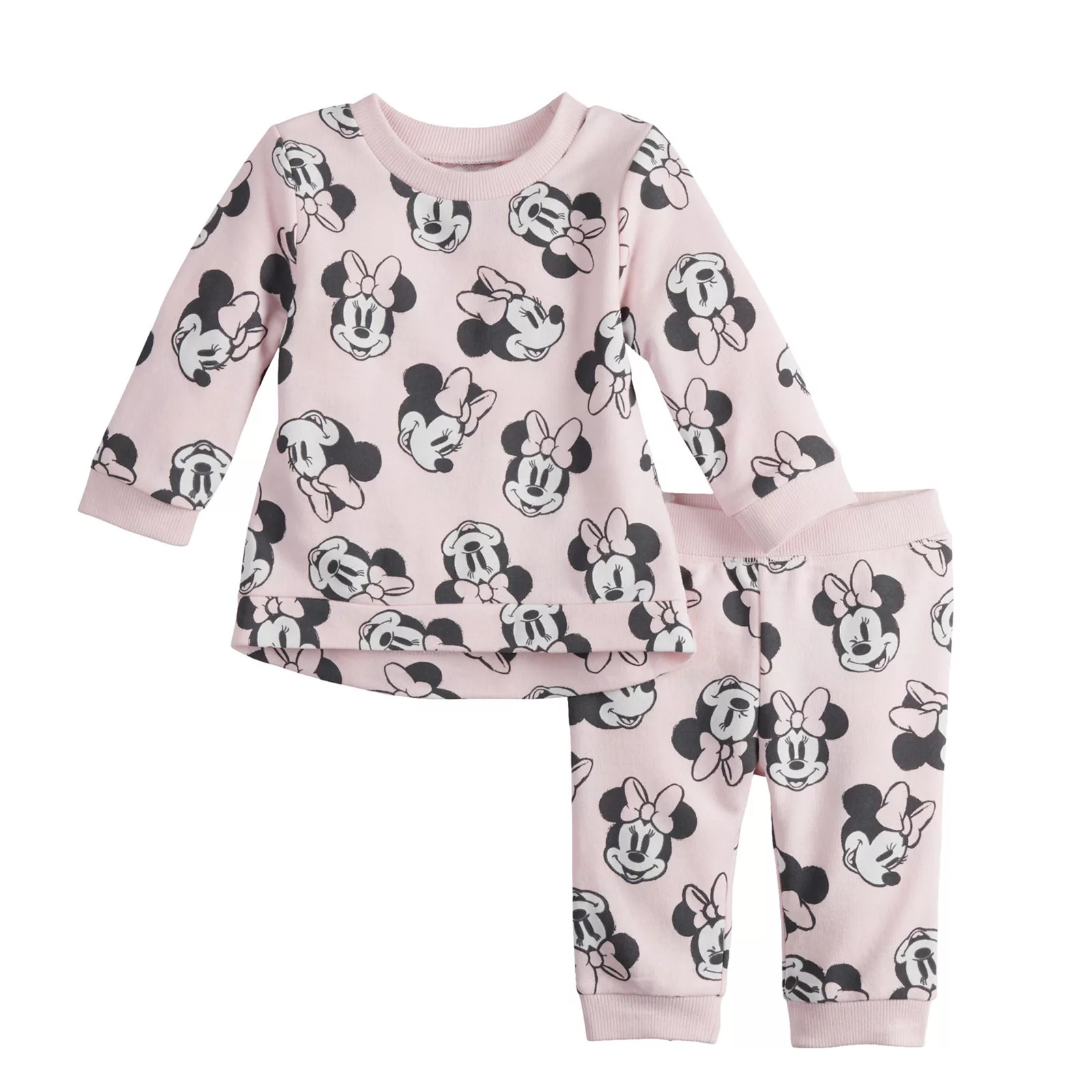 Disney's Minnie Mouse Baby Girl Top & Jogger Pants Set by Jumping Beans, Infant Girl's, Size: Newborn, Light Pink | Kohl's