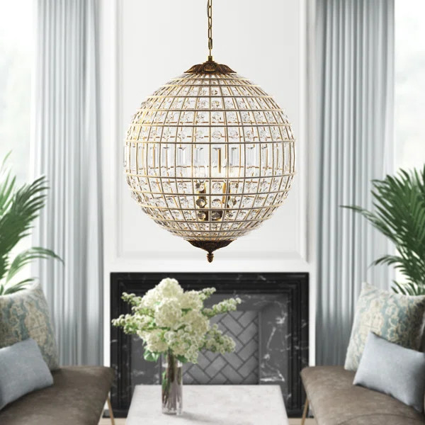 Nazareth Crystal Dimmable Globe Chandelier | Wayfair North America