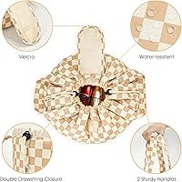 Barrel Drawstring Makeup Bag Large Cosmetic Bag Make up Bags Toiletry Organizer for Women (Light ... | Amazon (US)