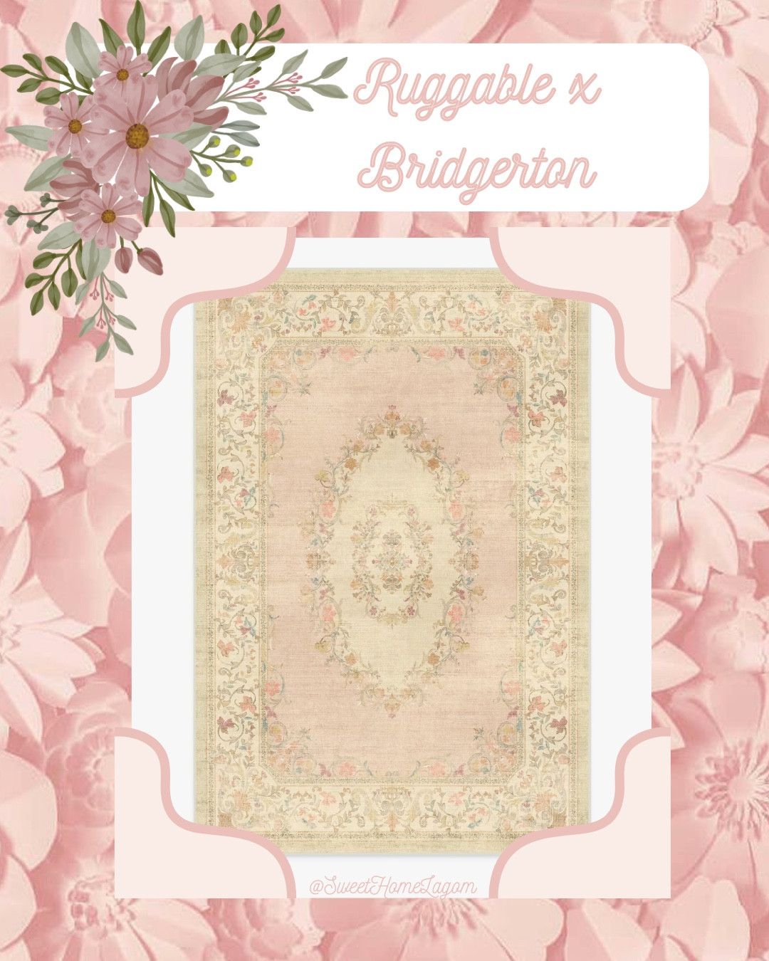 Ruggable x Bridgerton!!! Is anyone else so excited about this?! As a mom of 2 boys, we love our Ruggables! 


decor inspiration | grandmillennial | southern living | chinoiserie | home decor | coastal | traditional | classic | granny chic | blue and white | pink bows | ruffle | preppy style | winter outfit | sneakers | living room | bedroom | jeans | bedding | lilly pulitzer | girly | loveshackfancy | caitlin wilson | tablescape | florals

#LTKhome #LTKfindsunder100 #LTKsalealert