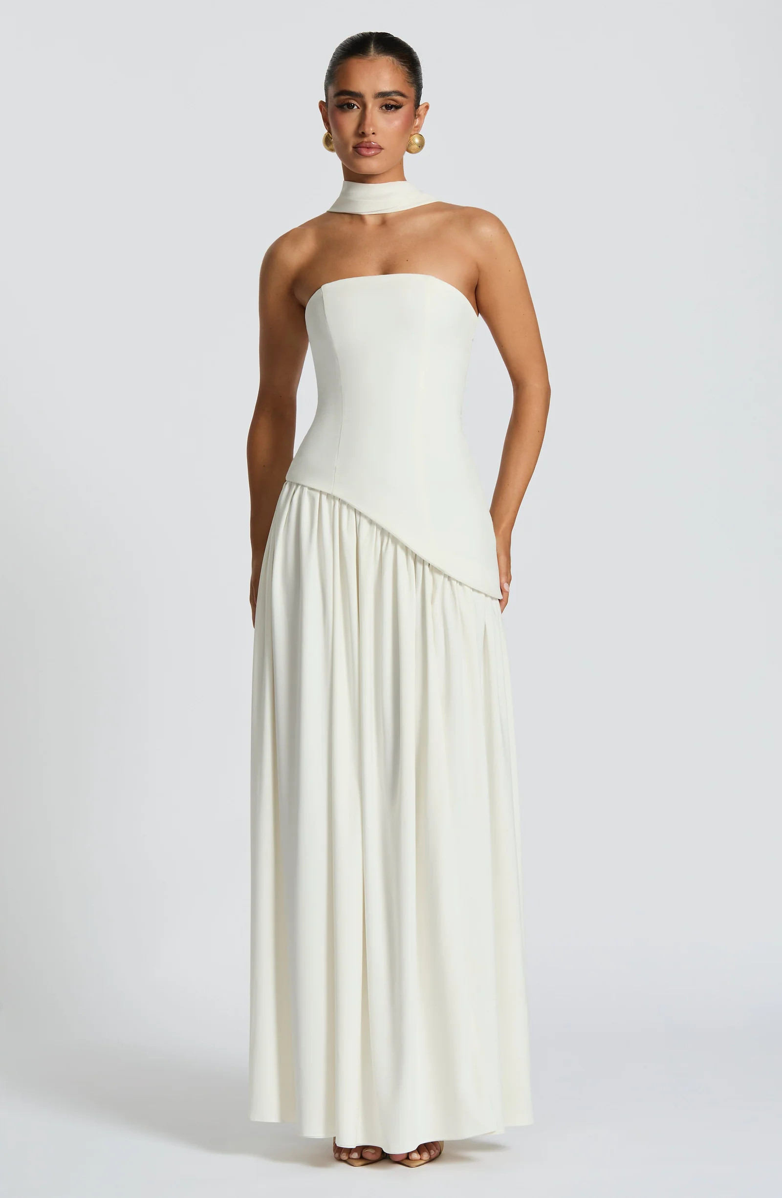 Maliyah Maxi Dress - Ivory | Babyboo (global)