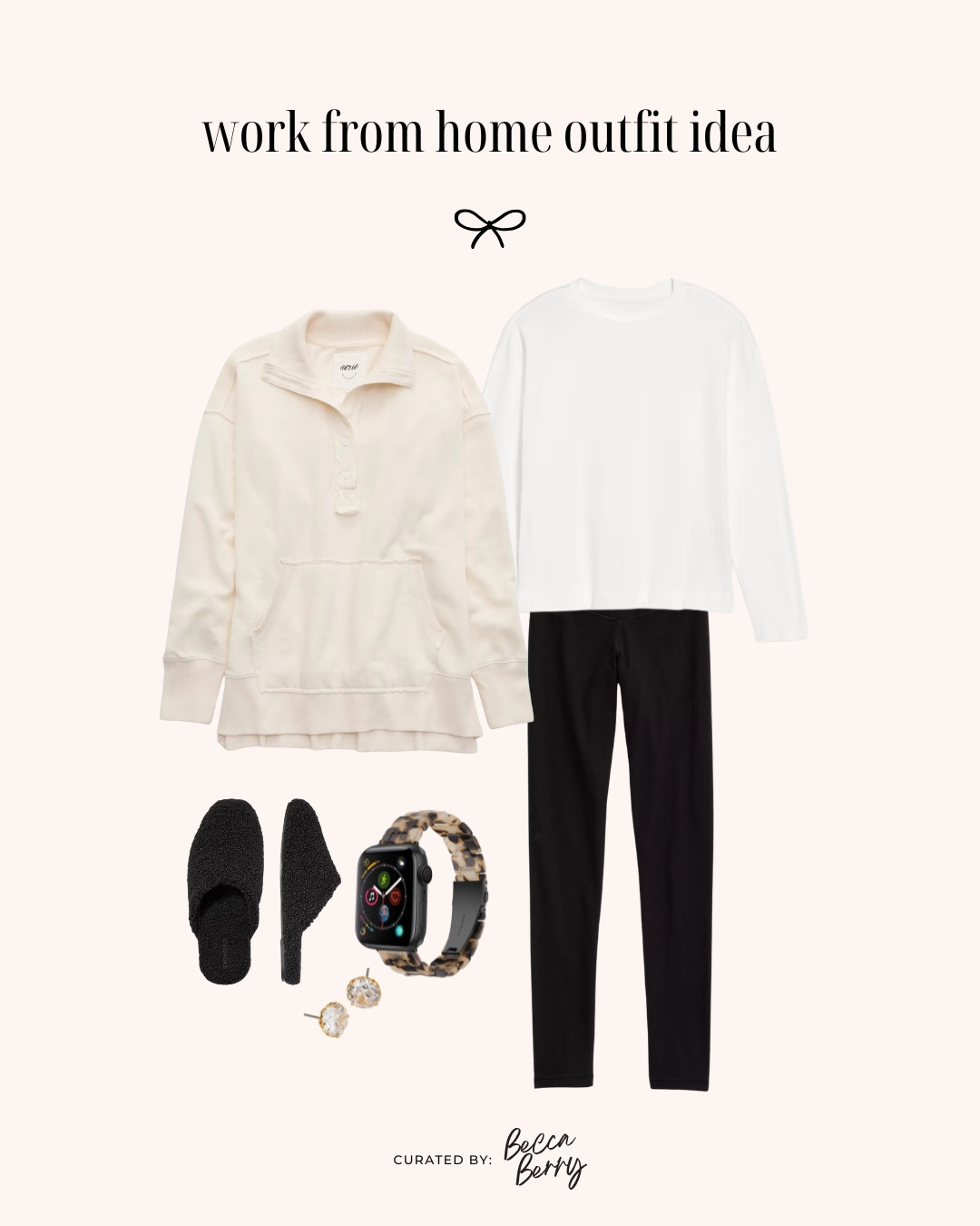 Cozy work from home outfit idea, perfect for low to no meeting work days. 

 

#LTKootd #LTKMidsize #LTKFindsUnder100