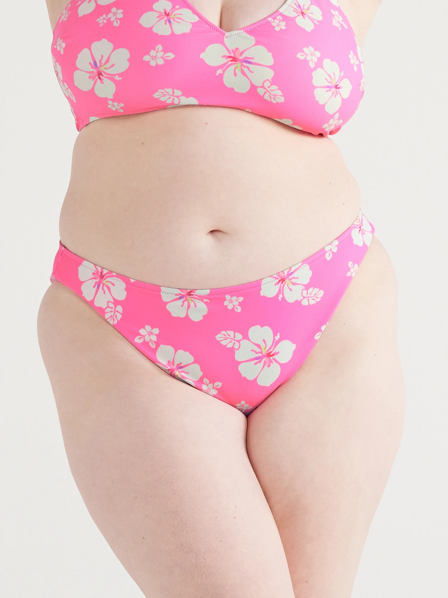 No Boundaries Juniors’ Reversible High Cut V-Waist Bikini Bottoms, Sizes XS-XL | Walmart (US)
