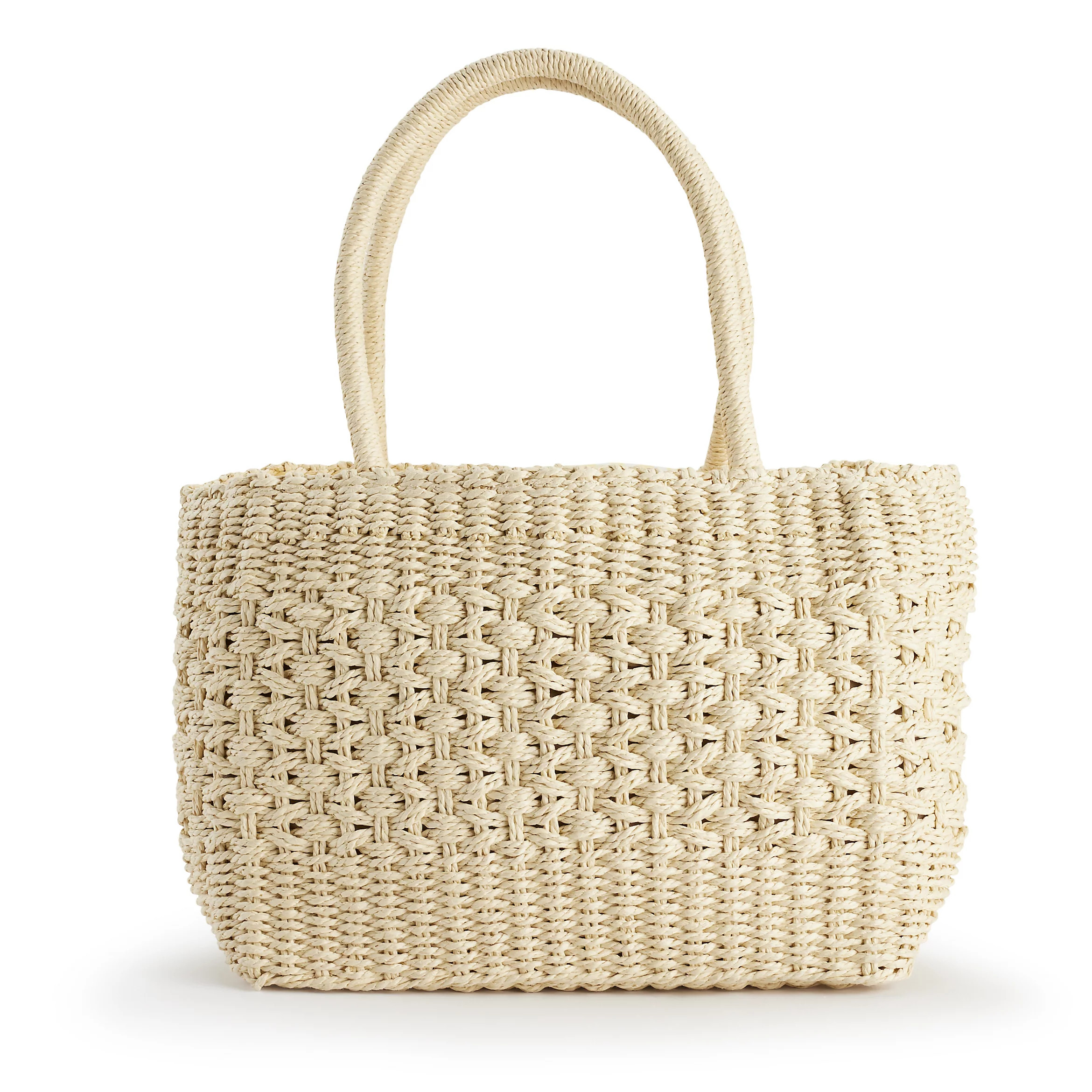 LC Lauren Conrad Straw Drawstring Tote Bag | Kohl's