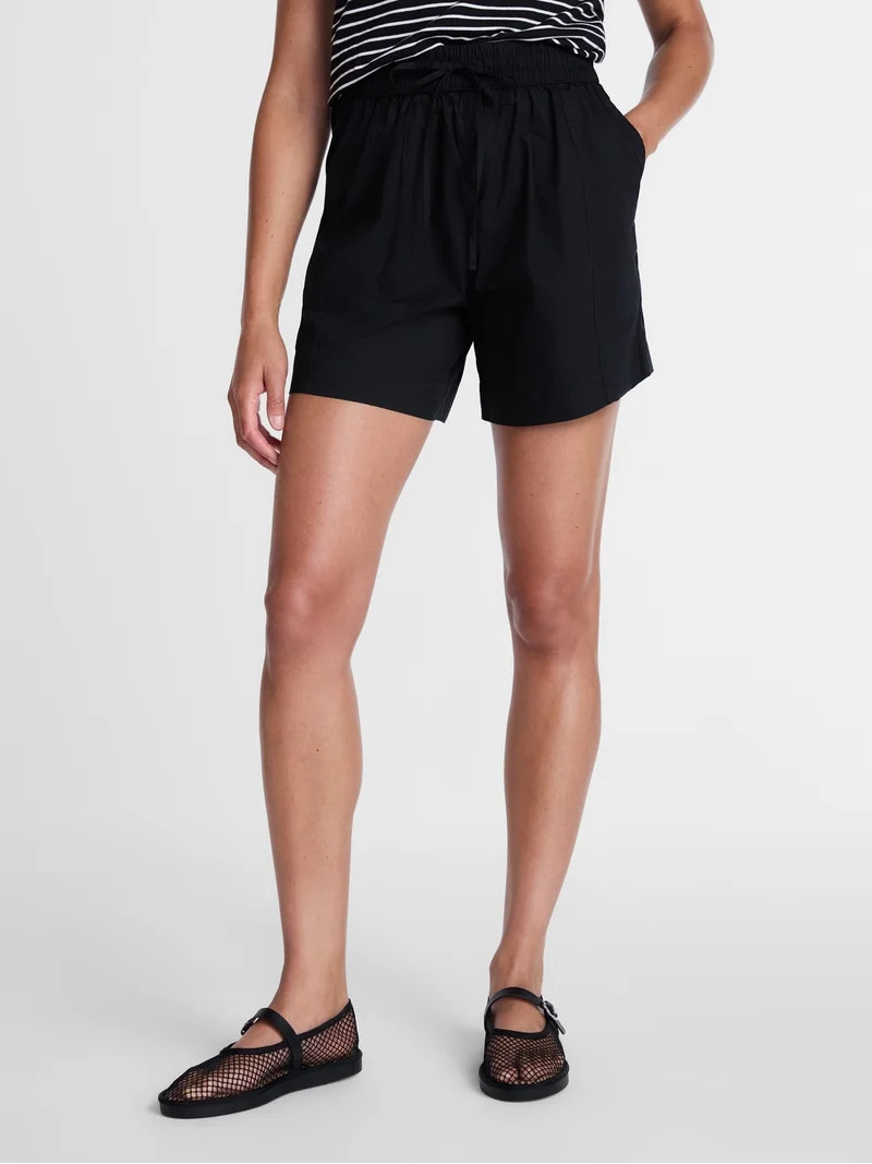 Time and Tru Women's Poplin Short, Sizes XS - XXXL | Walmart (US)