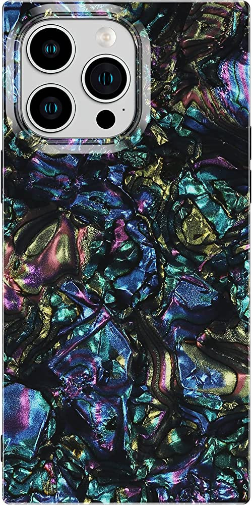 Cocomii Square iPhone 14 Pro Max Case - Square Pearl Crystal - Slim - Lightweight - Glossy - Stur... | Amazon (US)