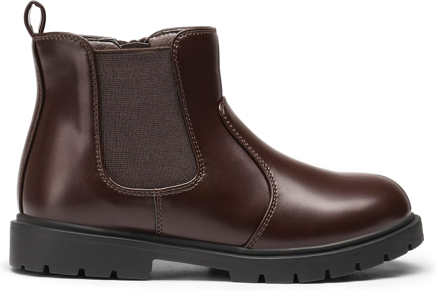 DREAM PAIRS Girls Side Zipper Chelsea Ankle Boots Little Kid/Big Kid | Amazon (US)