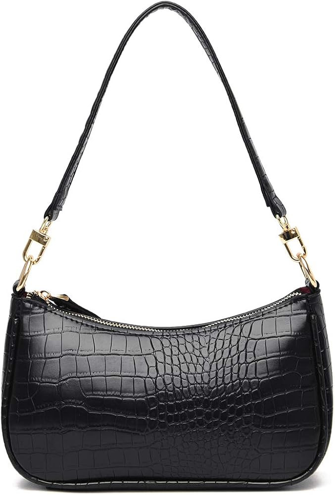 DOREAMALOE Retro Classic Clutch Shoulder Tote HandBag with Zipper Closure for Women | Amazon (US)