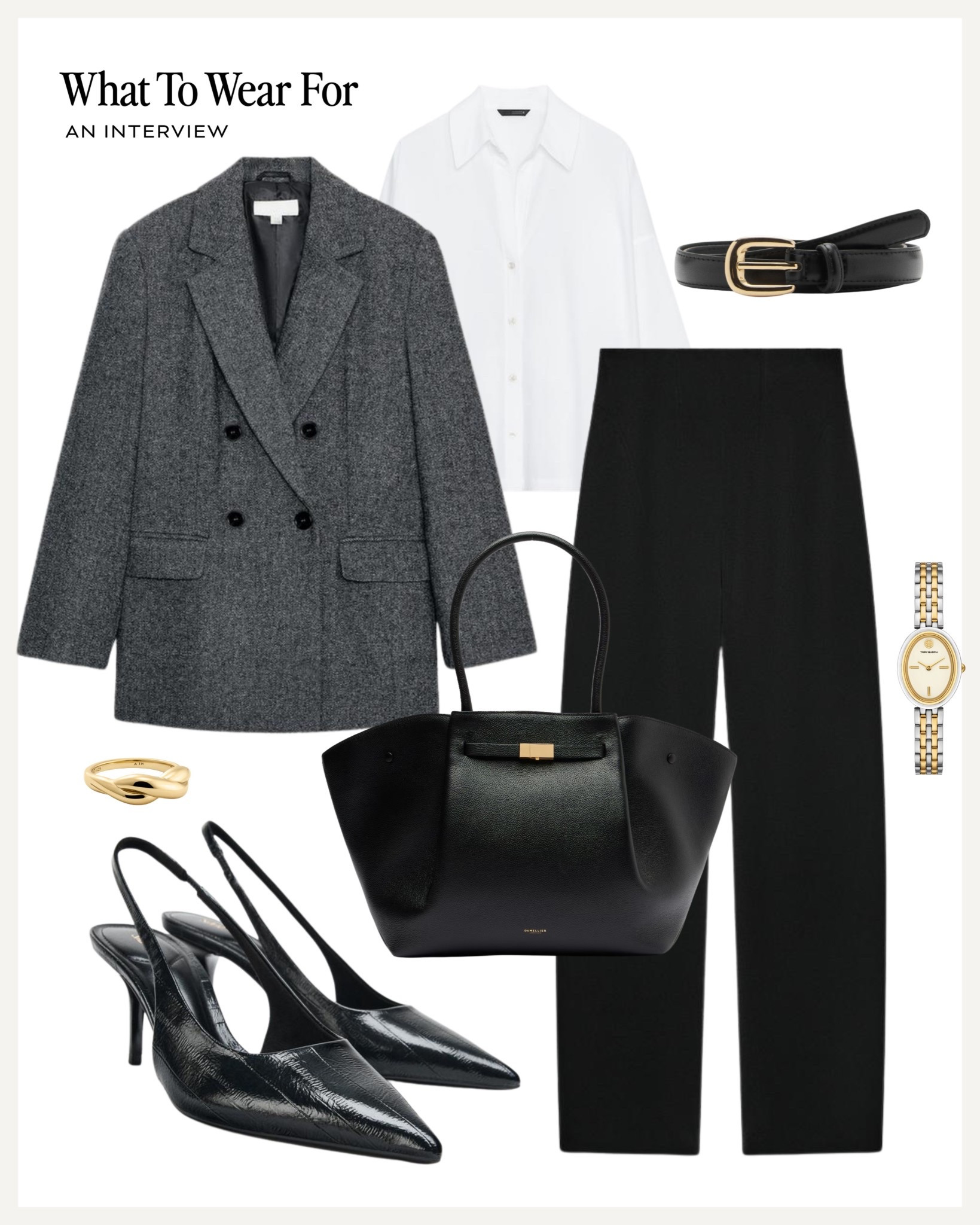 Autumn outfit inspo 🍂 

Workwear / office outfit / Zara outfits / black trousers / sling back heels / grey blazer / white shirt / interview outfit 

#LTKuk #LTKworkwear #LTKautumn