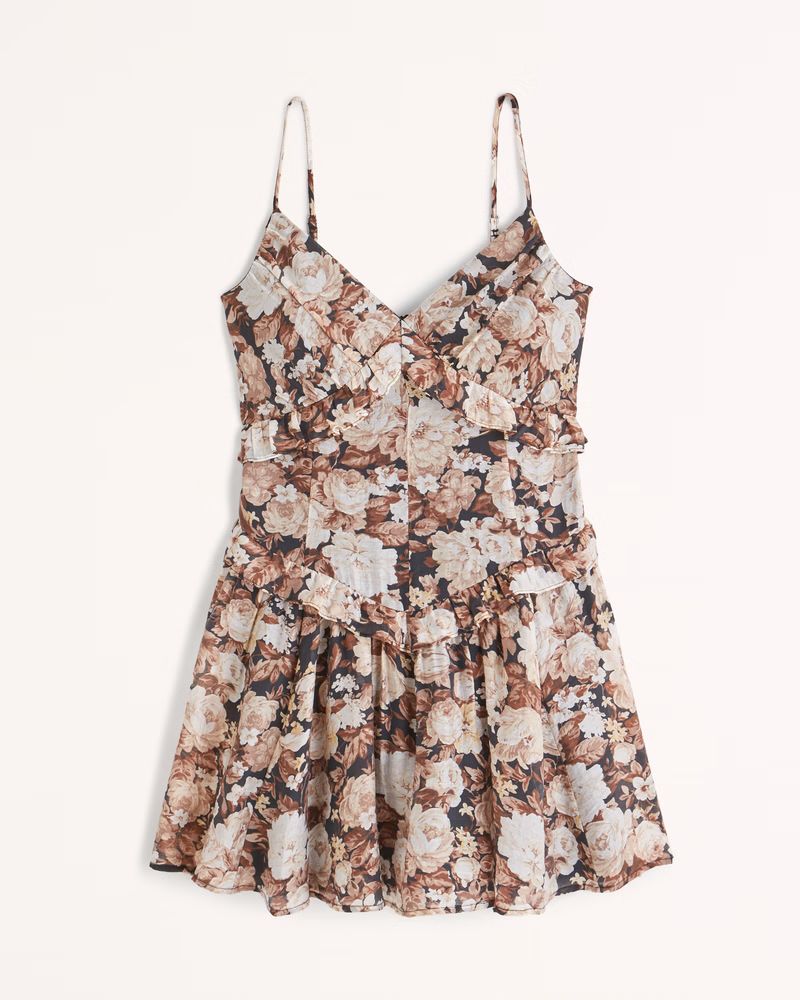 Floaty Drop-Waist Mini Dress | Abercrombie & Fitch (US)