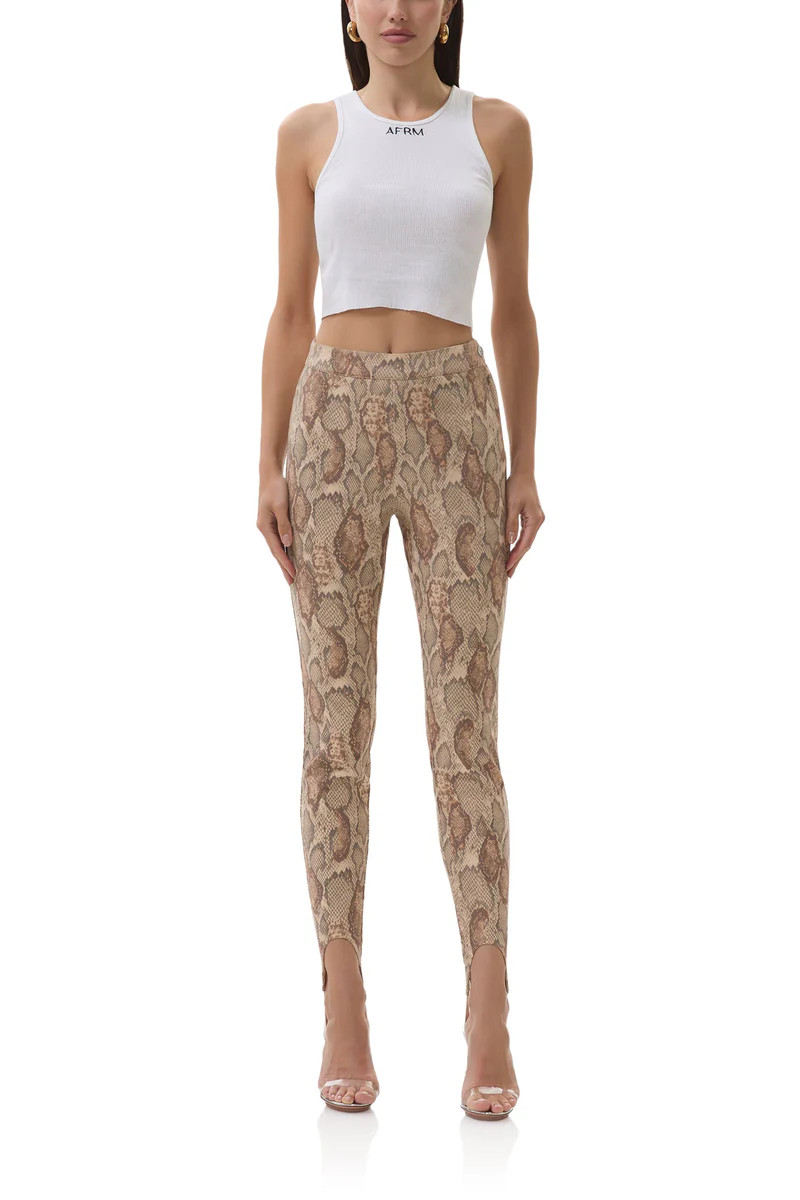 Tallie Stirrup Pant - Sand Snake | ShopAFRM