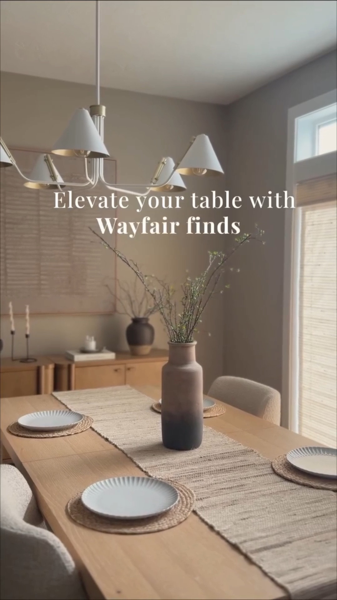 Elevate your table with Wayfair finds! Upgrade your dining room décor with simple, stylish touches: a handwoven jute table runner, Brown Ombre Terracotta vase, and a artificial green baby leaf branch for an earthy, cozy vibe. Perfect for farmhouse, coastal, or modern dining spaces!

✨ Small upgrades, major impact — Wayfair makes it easy to refresh your tablescape this season.



#ad #WayfairElevate #WayfairCreator #Wayfair #TablescapeInspo @wayfair

#LTKSaleAlert #LTKdayinmylife #LTKHome