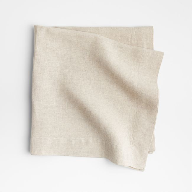 Marin Natural European Flax ®-Certified Linen Napkin | Crate & Barrel