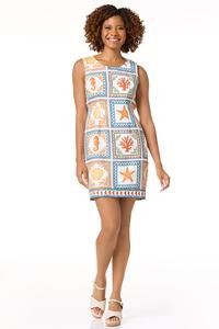 Cato Fashions | Cato Tropical Tile Shift Dress | Cato Fashions