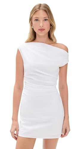 STAUD Women's Phare Mini Dress, White, 10 | Amazon (US)