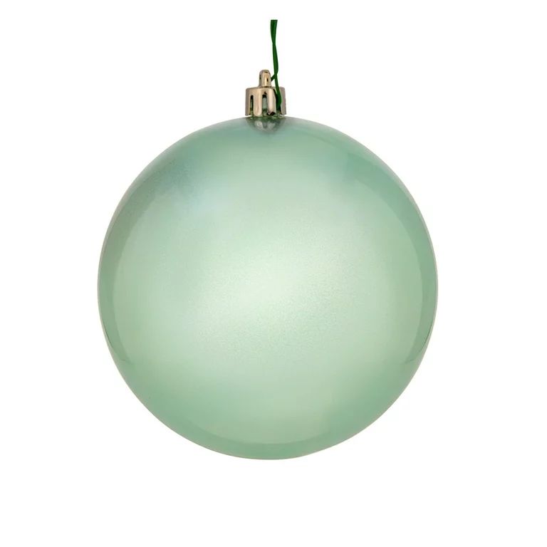 Vickerman 4" Frosty Mint Candy Ball Ornament, 6 per Bag | Walmart (US)