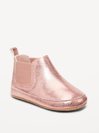 Metallic Faux-Leather Chelsea Boots for Baby | Old Navy (US)