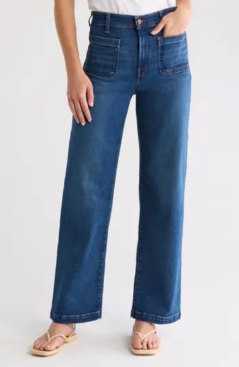 Emmett Patch Pocket Wide Leg Jeans | Nordstrom