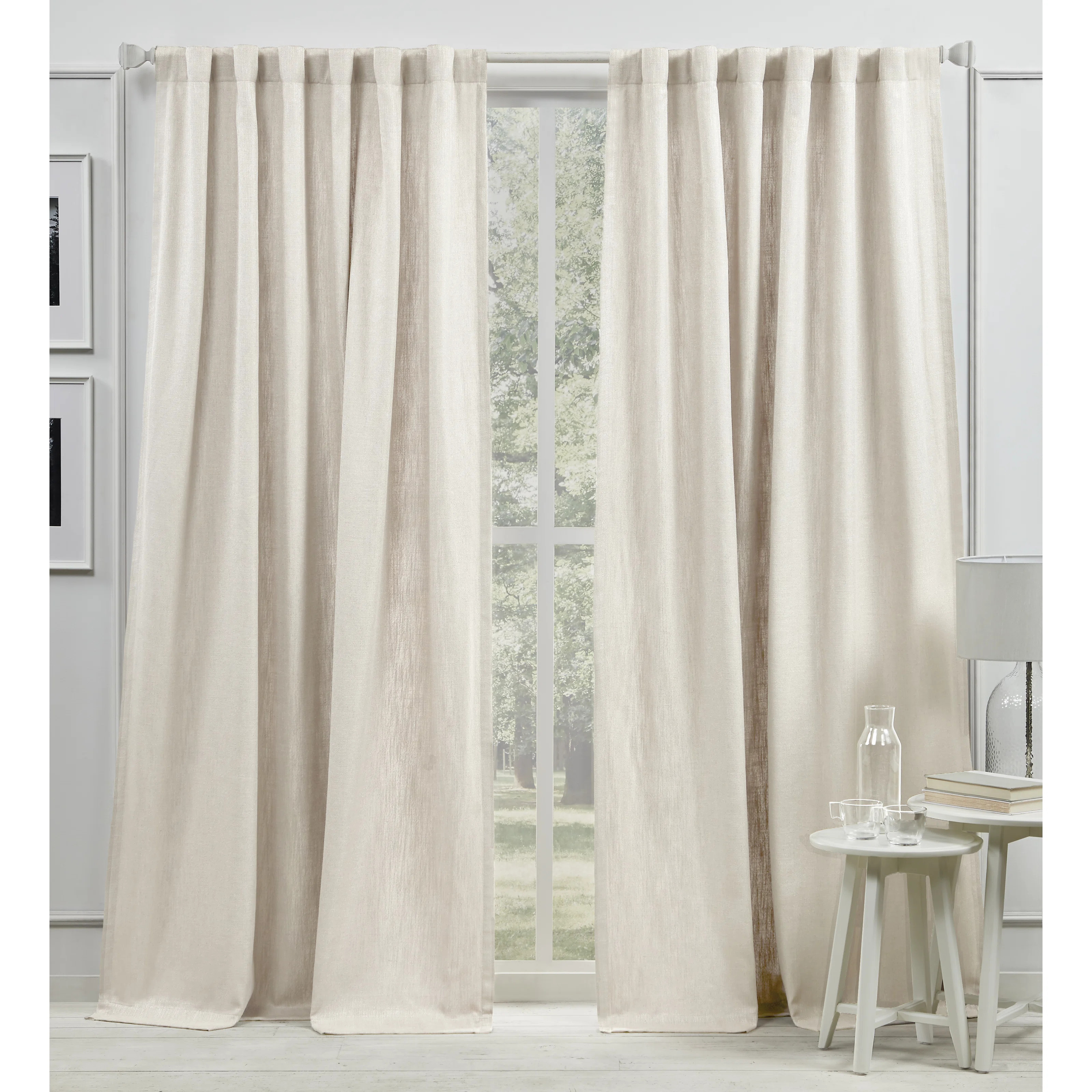 Lauren Ralph Lauren Vienna Light Filtering with Lining Back Tab/Rod Pocket Curtain Panel | Wayfair North America