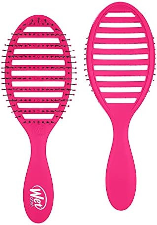 Wet Brush Speed Dry Detangler (Pink)- Ergonomic, Heat Flex Bristles, Blow Dry, Detangling Knots, ... | Amazon (US)