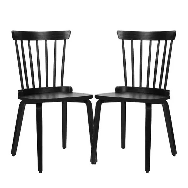 Updated Version IGO Dining Chairs Set of 2, Wood Dining Room Chairs Slat Back Kitchen Room Chair ... | Walmart (US)