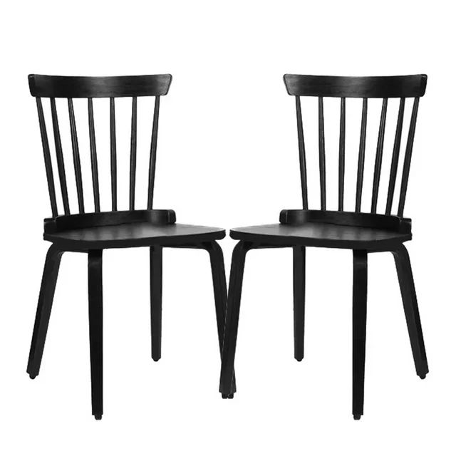 Updated Version IGO Dining Chairs Set of 2, Wood Dining Room Chairs Slat Back Kitchen Room Chair ... | Walmart (US)