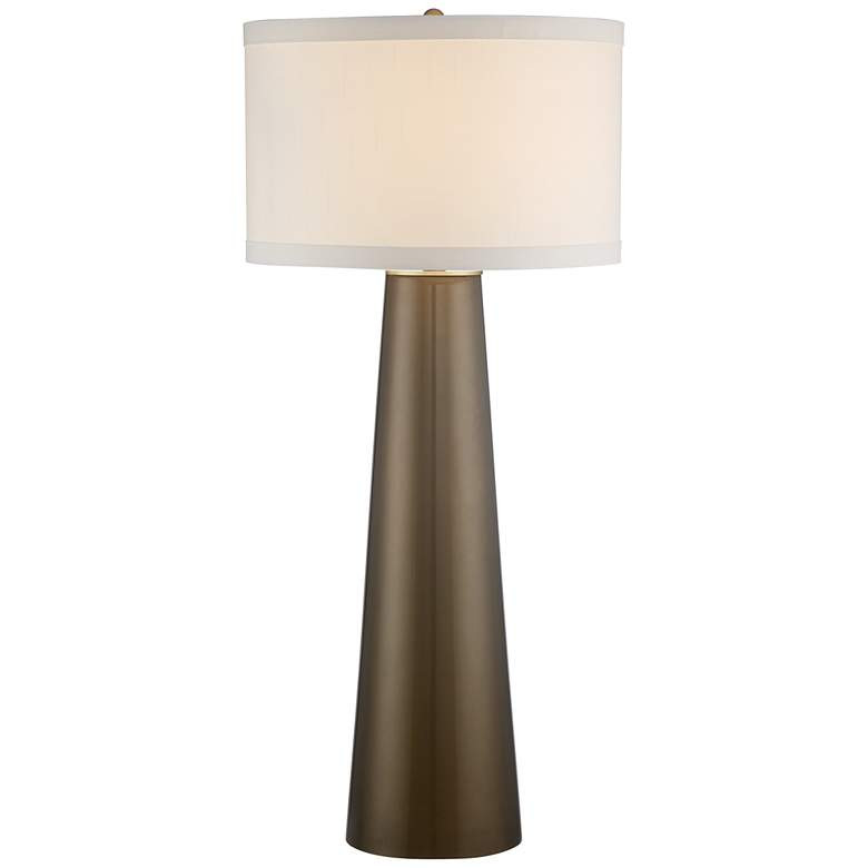 Possini Euro Design Karen 36" High Dark Gold Tall Glass Table Lamp | Lamps Plus