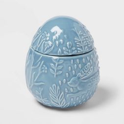 5oz Easter Egg Candle Figural Lily Of The Valley Blue - Threshold™ | Target