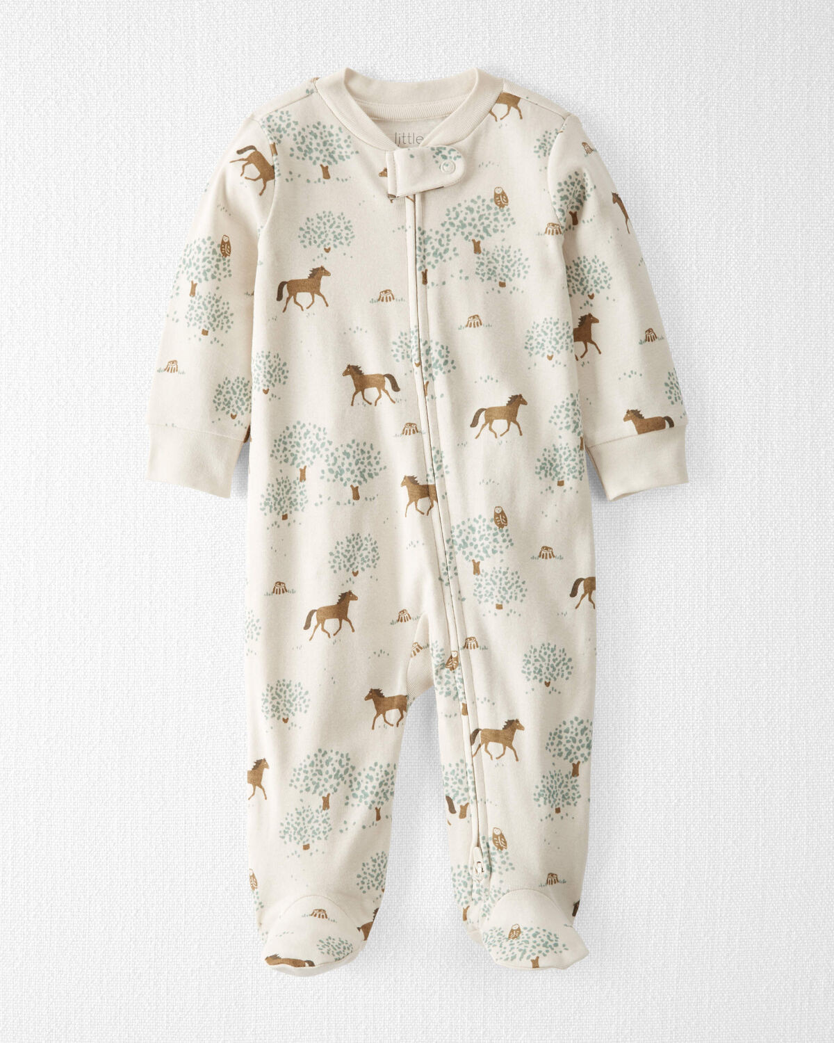 Baby Organic Cotton Sleep & Play Pajamas in Wild Horses - Little Planet | Carter's | Carter's Inc