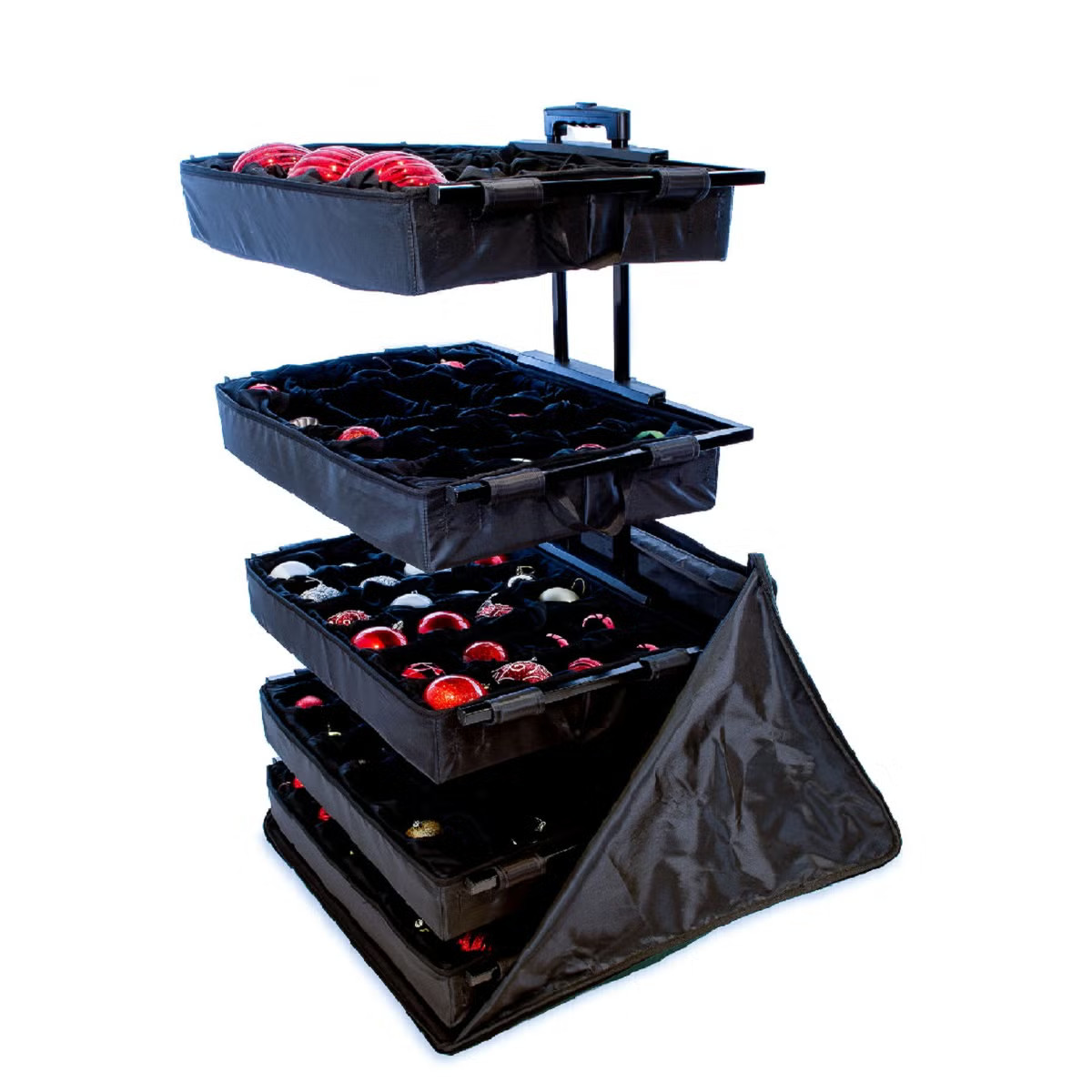 TreeKeeper Telescoping Ornament Storage Box with Adjustable Dividers | The Container Store