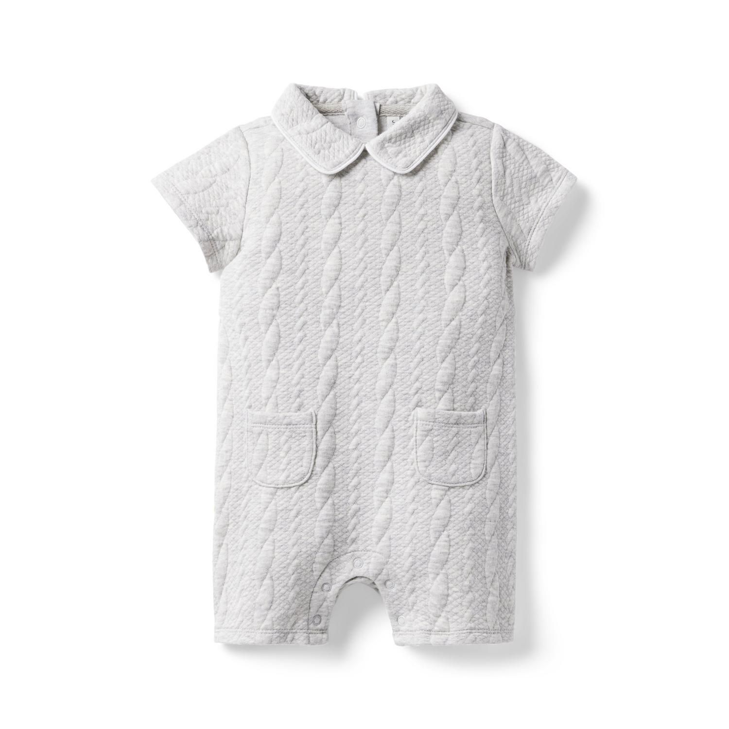 Baby Cable Jacquard Romper | Janie and Jack