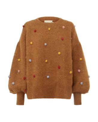 Pom Pom Balloon Sleeve Sweater | Bloomingdale's (US)