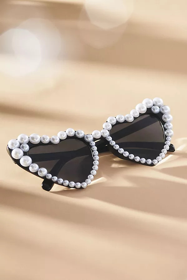 Pearl Heart Sunglasses | Anthropologie (US)