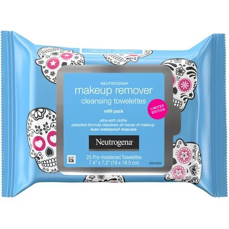 Neutrogena Makeup Remover Facial Cleansing Towelettes Remove Dirt Oil Waterproof Mascara & Makeup In | Walmart (US)