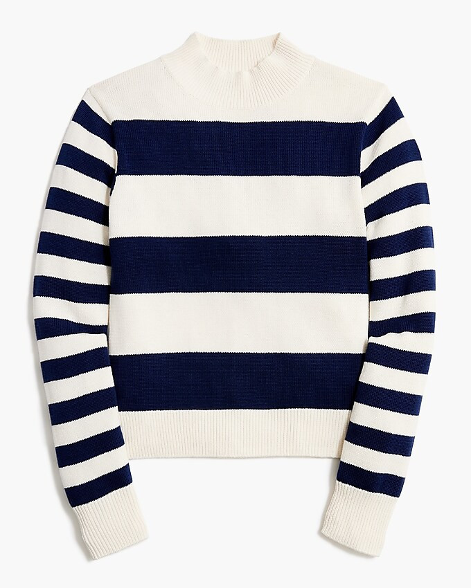 Striped mockneck sweater | J.Crew Factory