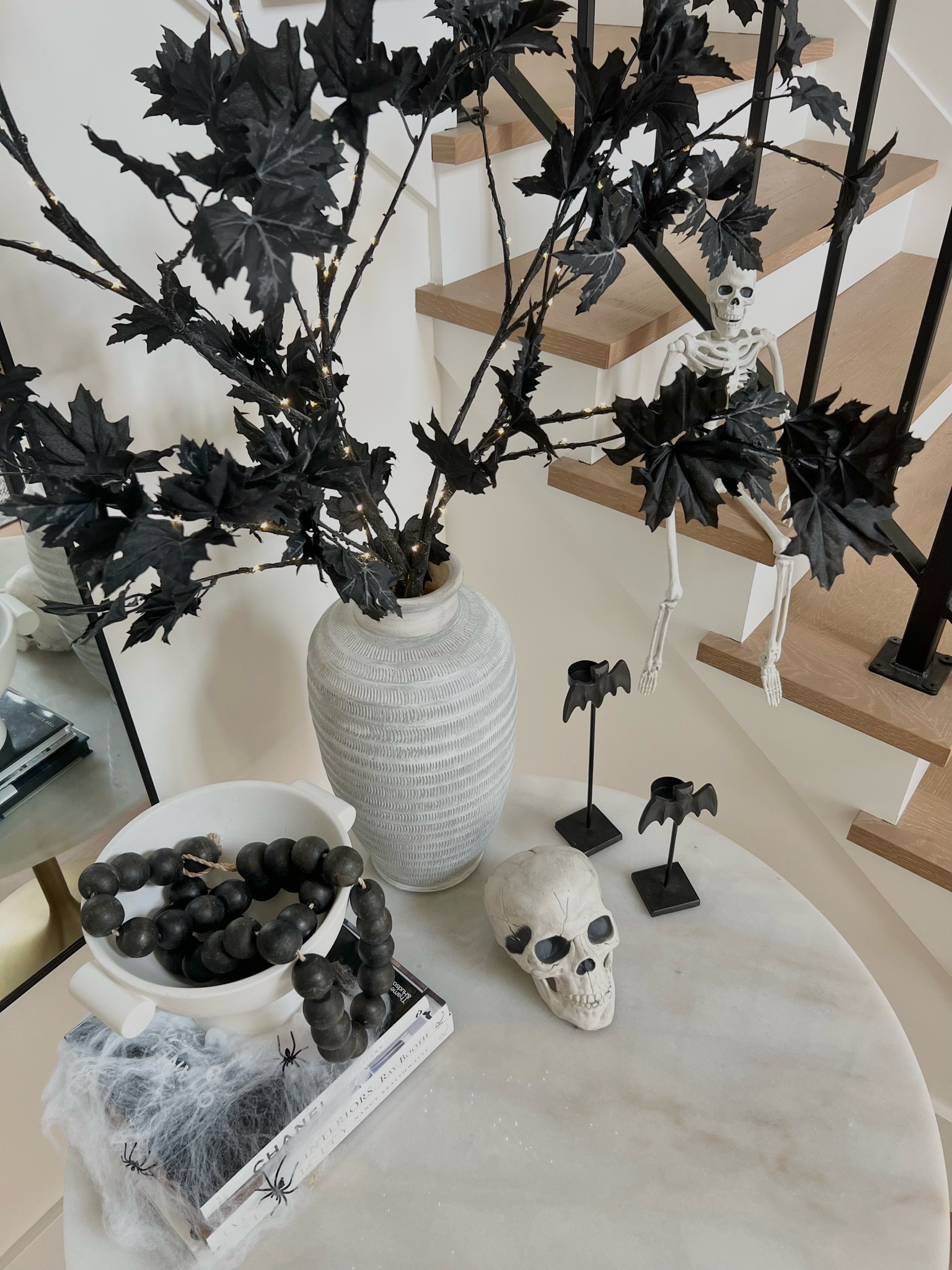 Halloween Entryway Styling ☠️🖤

#LTKSeasonal #LTKHome #LTKHalloween