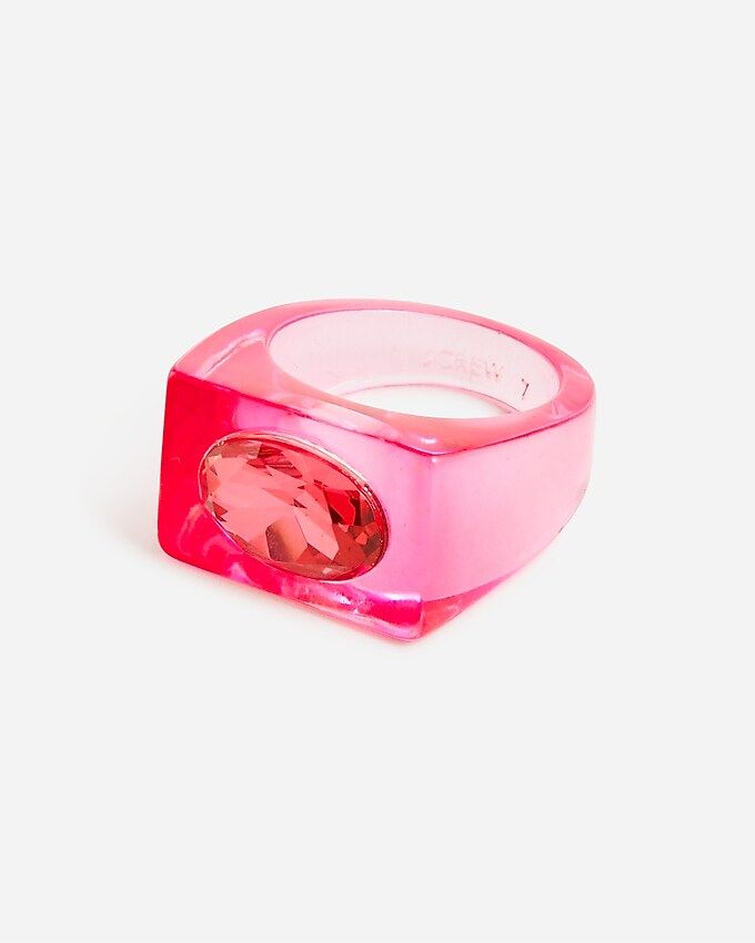 Crystal and acetate ring | J.Crew US