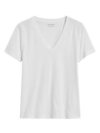 SUPIMA® Cotton V-Neck T-Shirt | Banana Republic (CA)