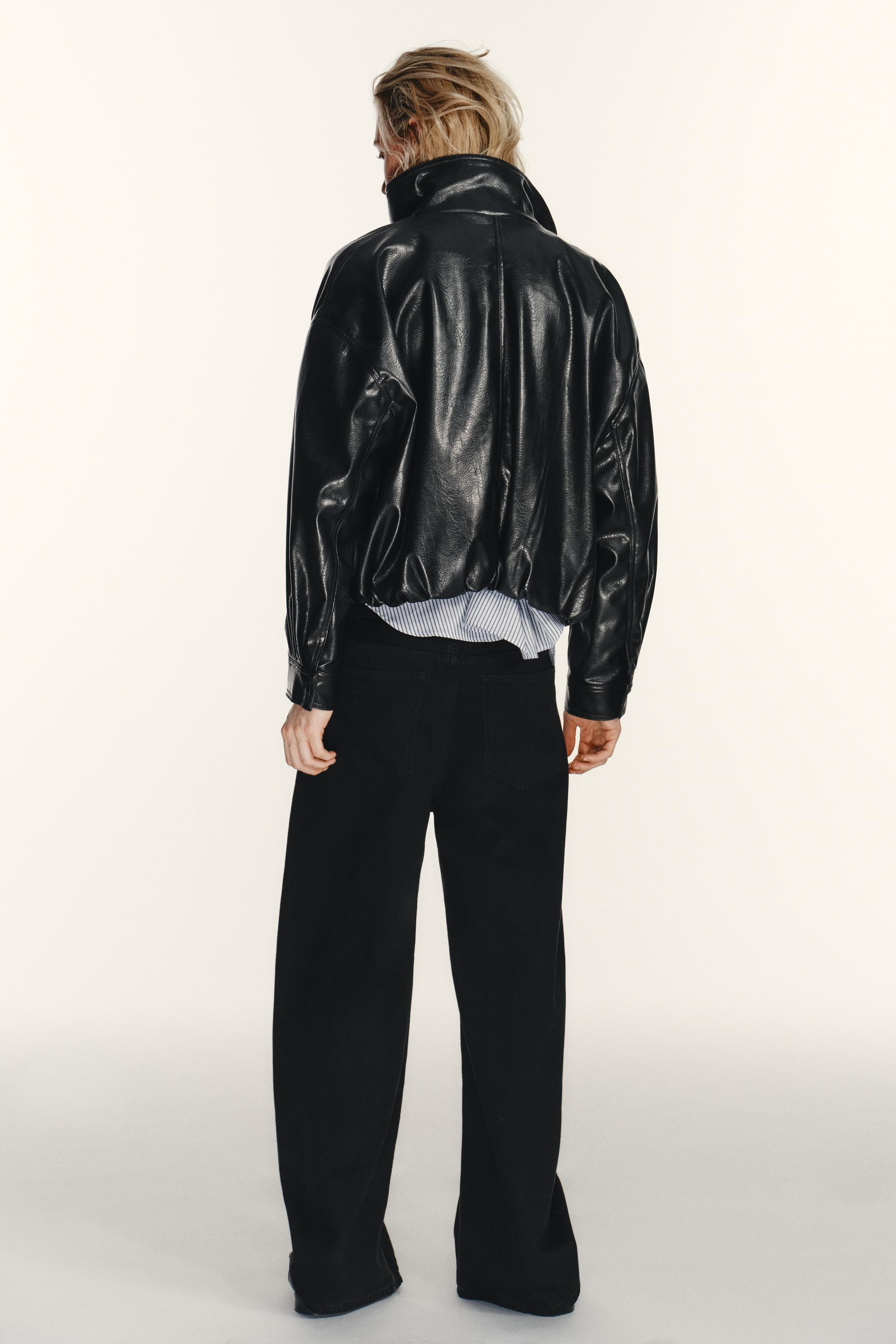 FAUX LEATHER VOLUME JACKET | Zara US