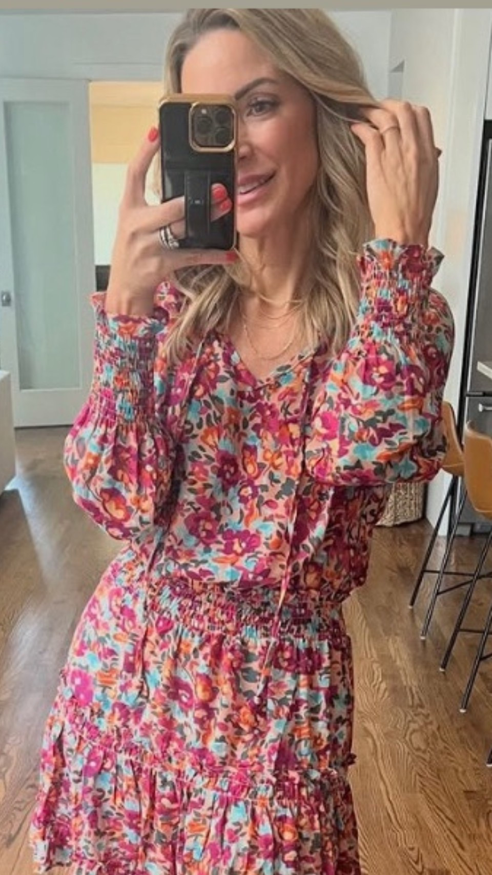 Size up for a loser fit. It runs a bit small.