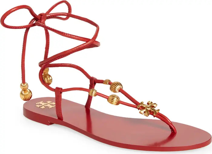 Tory Burch Capri Lace Up Sandal | Nordstrom | Nordstrom