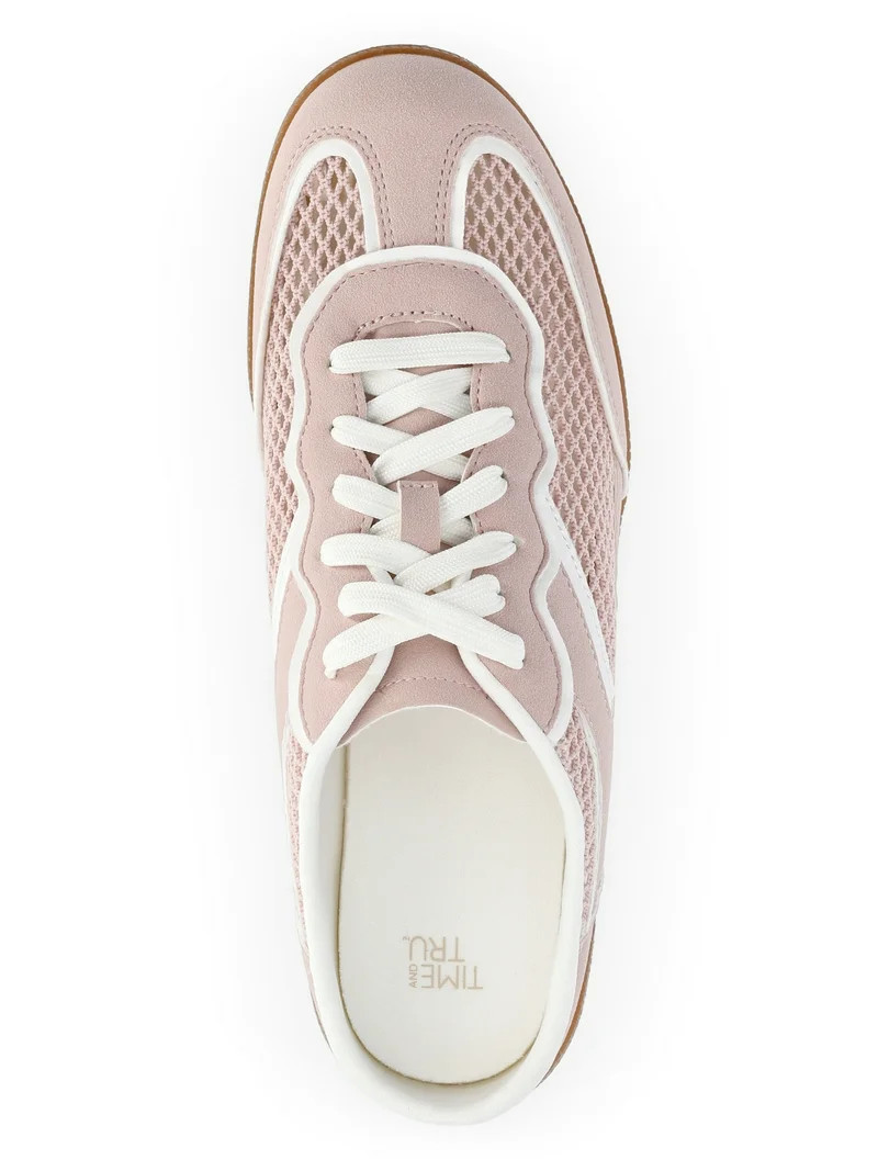 Time and Tru Women's Lace Up Mesh Mule Sneakers | Walmart (US)