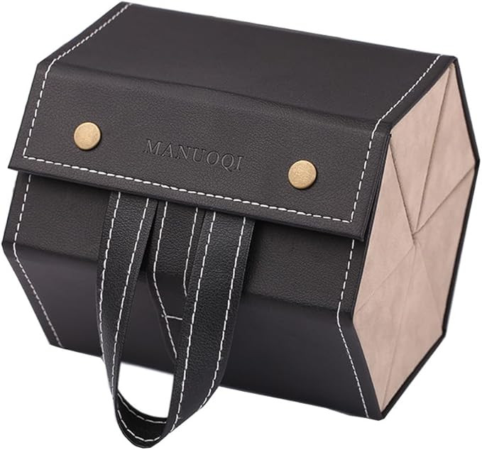 MANUOQI Organize Sunglasses 6 Slot PU Leather Sunglass Holder Eyeglass Organizer for Multiple Gla... | Amazon (US)