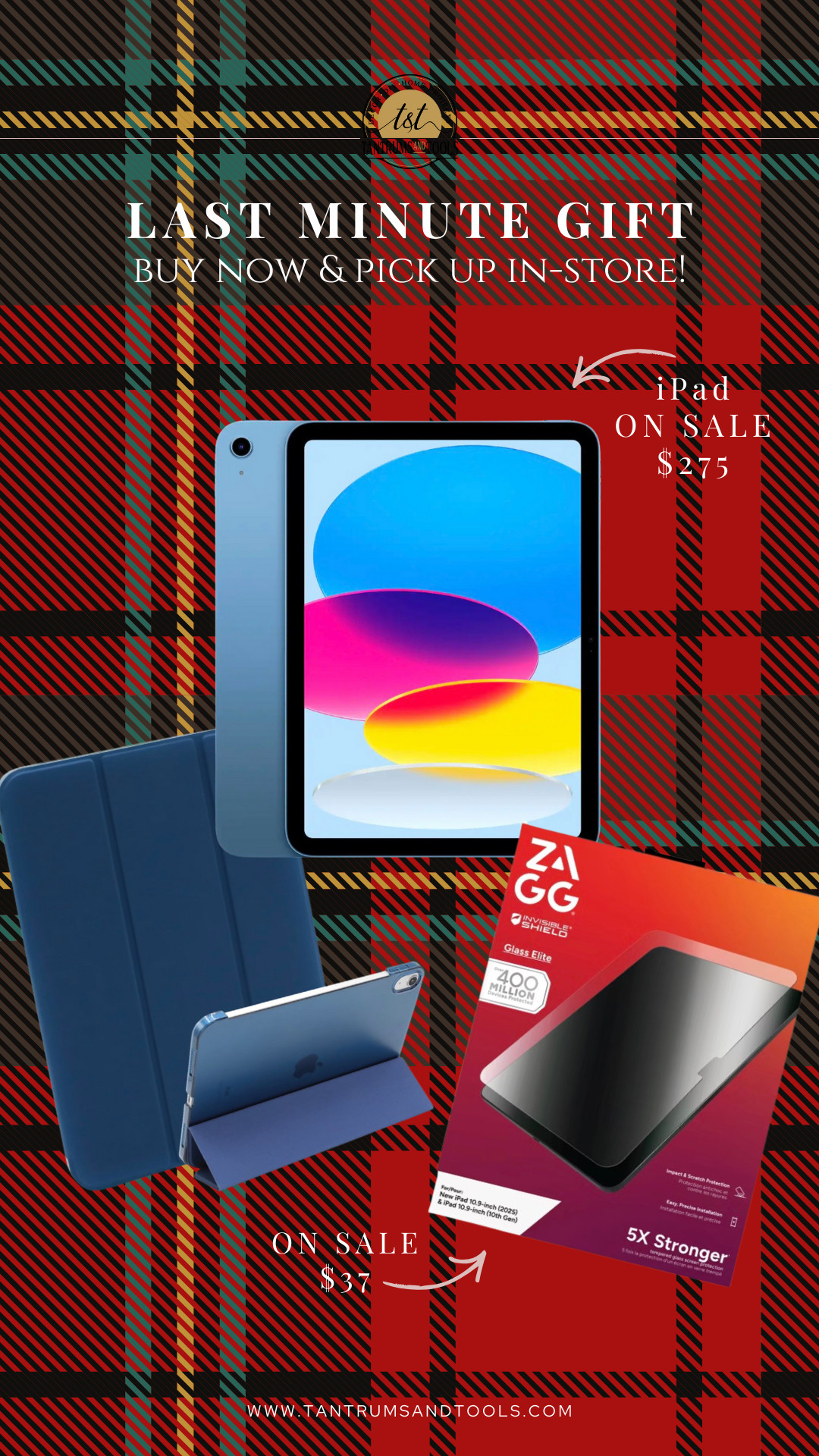 🚨 Last-minute gift alert! I said no tech gifts this year… but these iPads are on sale and honestly too good to pass up. Order online, pick up in store, and call it done. 

Don’t forget the screen protector and case!! I love ZAGG for its lifetime warranty. 

 #LTKGiftGuide #LTKHoliday #LTKSaleAlert
