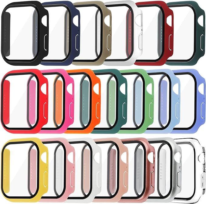 Tiorecime 20 Pack Case for Apple Watch Series SE 2022/6/SE/5/4 40mm with Tempered Glass Screen Pr... | Amazon (CA)