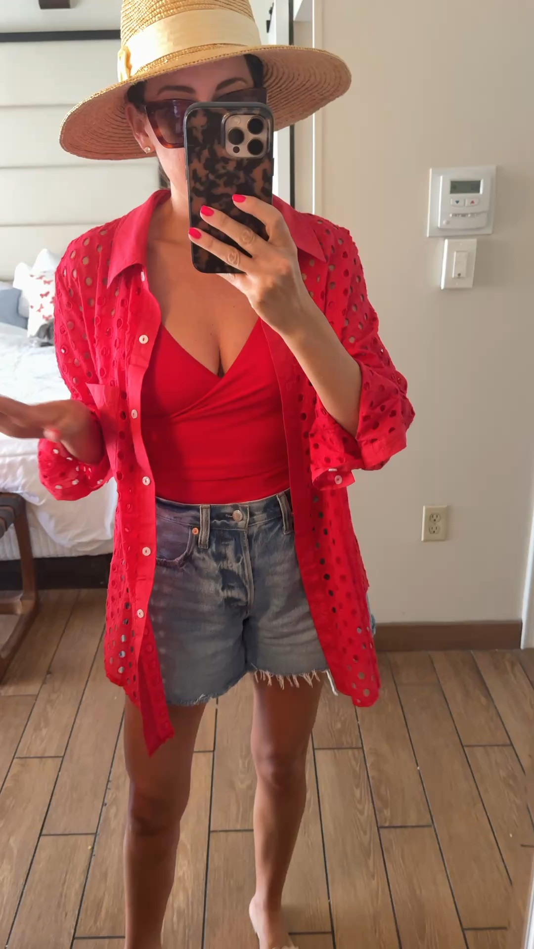 Pool day ootd! 
Medium coverup + swimsuit
Shorts in a 2

#LTKootd #LTKSeasonal #LTKTravel