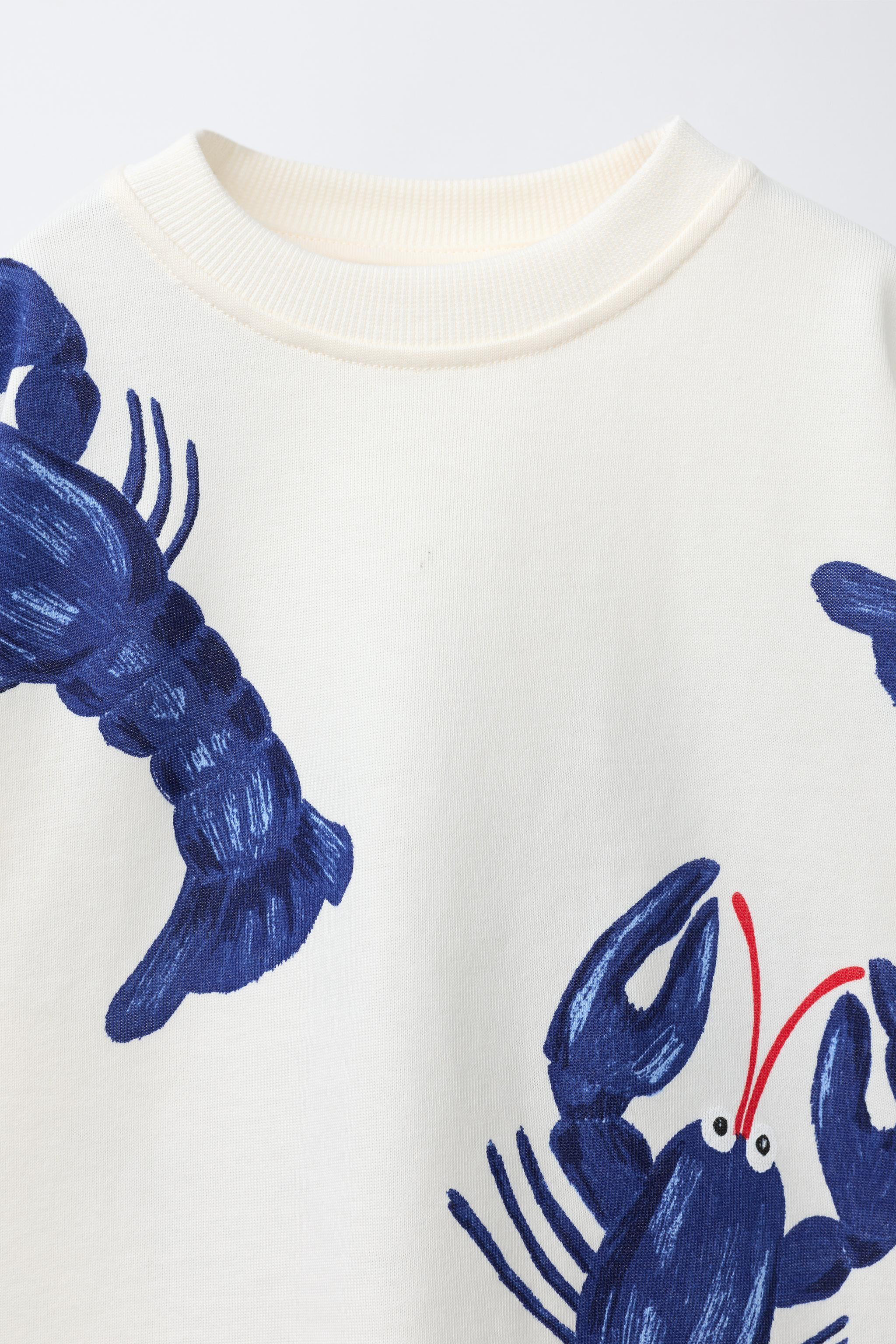LOBSTER PRINT T-SHIRT AND BERMUDA SHORTS SET | Zara US