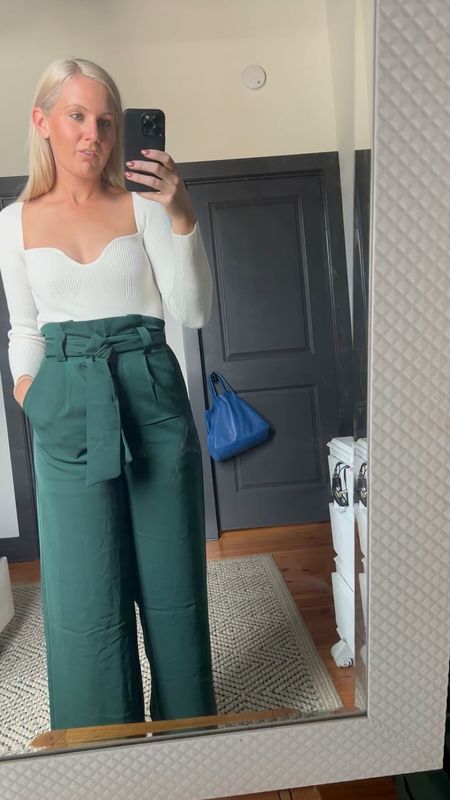 Holiday work party
Business casual work outfit
Teacher style
Holiday outfit
Plain white ribbed long sleeve top
And wide leg dark green trousers slacks from petal & pup


Follow my shop @clairecumbee on the @shop.LTK app to shop this post and get my exclusive app-only content!

#liketkit #LTKworkwear #LTKsalealert #LTKunder50
@shop.ltk
https://liketk.it/3VFnZ