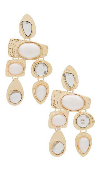 Multi Stone Earrings in Pearl | Revolve Clothing (Global)